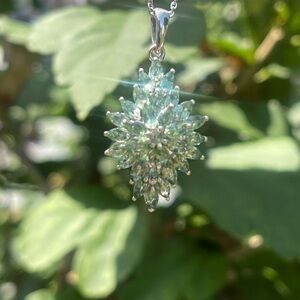 Natural Green Apatite Pendant Necklace
